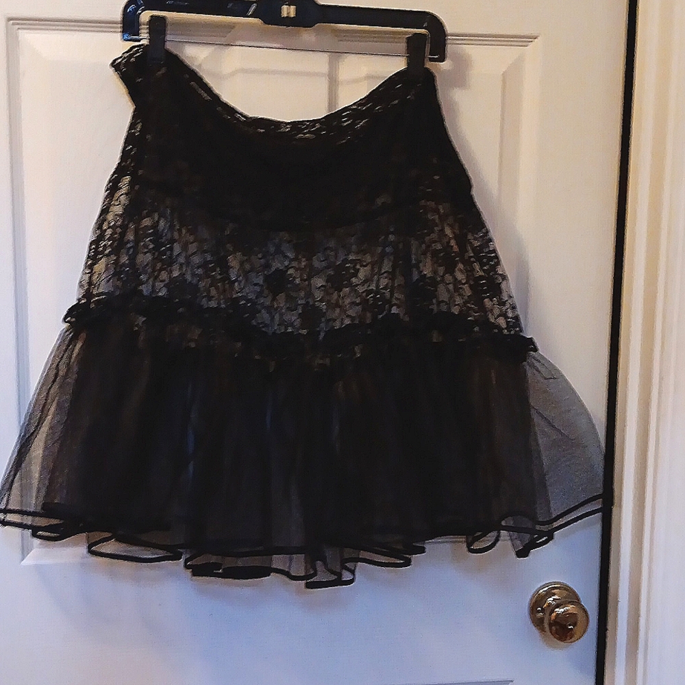 Black Lace Underwear Skirt Large Skirt Only